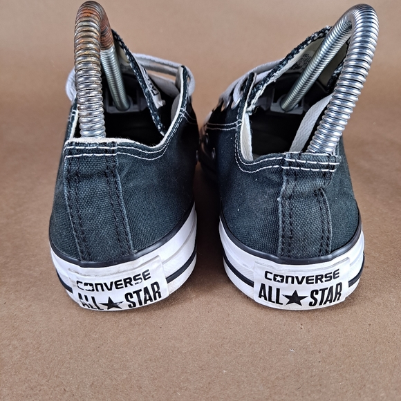 Converse All Star Low Top Chuck Taylor Black Shoes  Womens Sz 6 - Picture 8 of 10